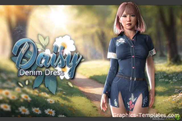 dForce Daisy Denim Dress G8F dForce Daisy Denim Dress G8F