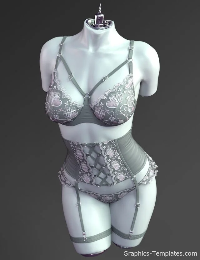 X-Fashion Romantic Flower Lingerie Set for Genesis 9 X-Fashion Romantic Flower Lingerie Set for Genesis 9